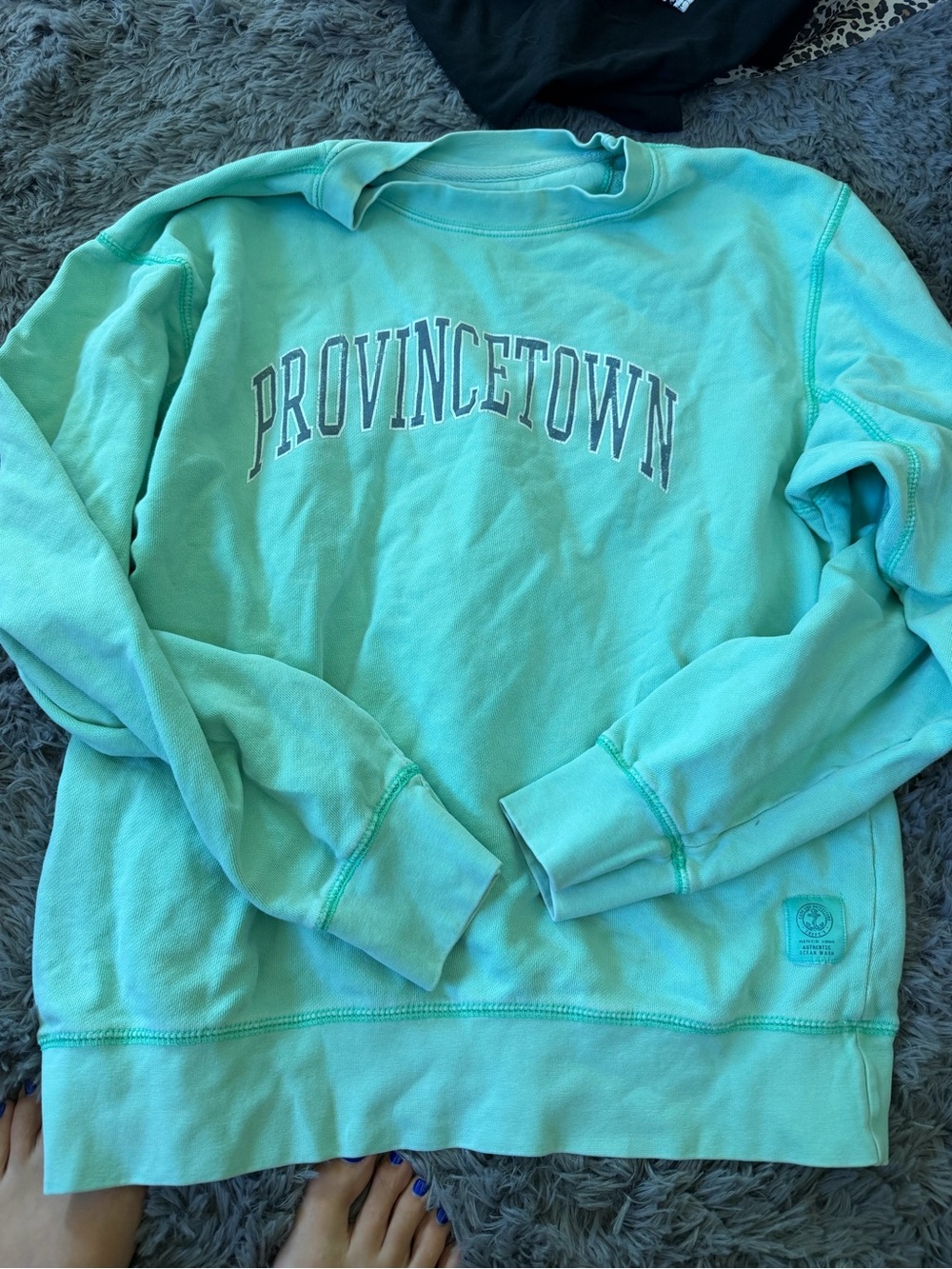 Provincetown Mint Green Crewneck Sweatshirt - Unbranded